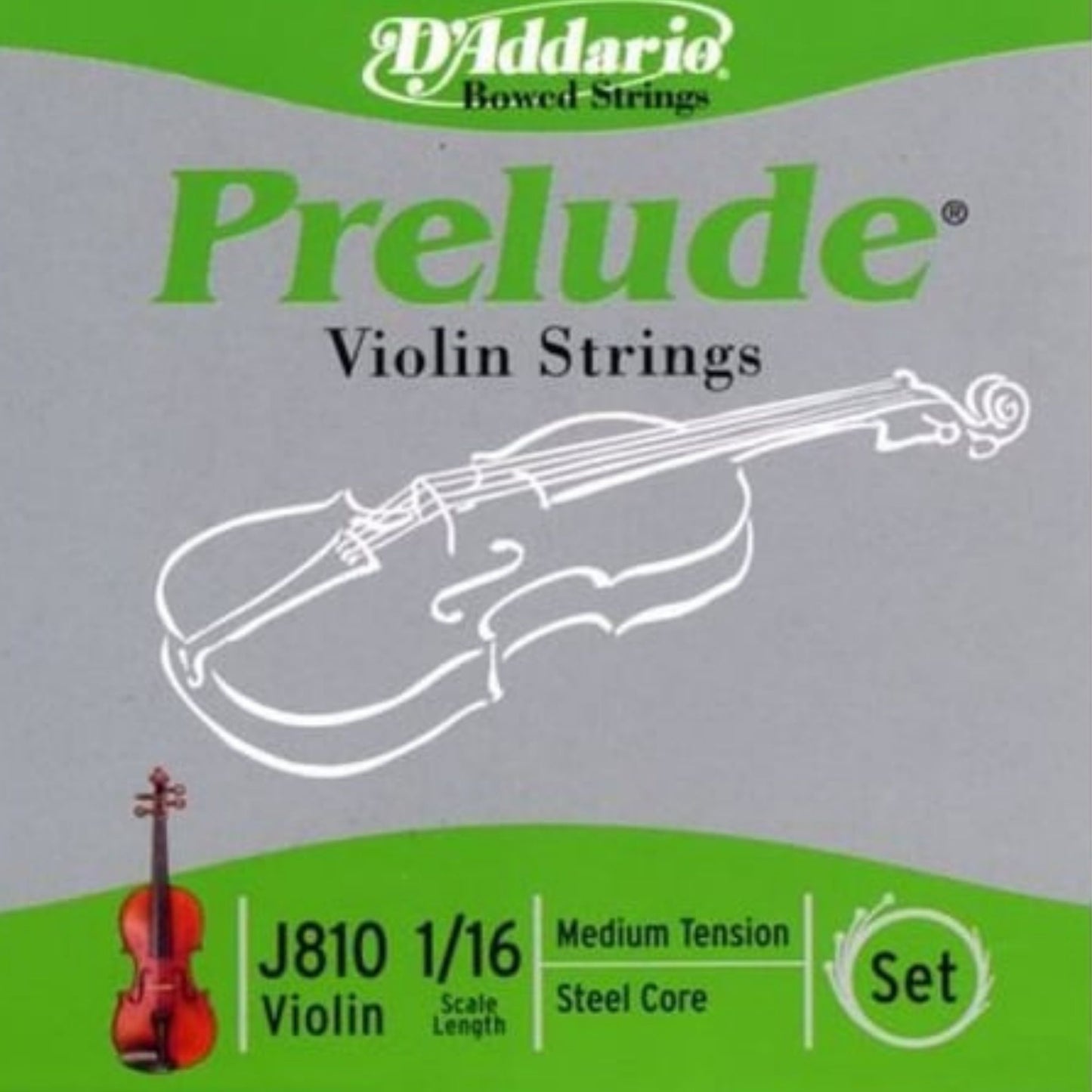 D'Addario J810116 Prelude 1/16 Keman Teli