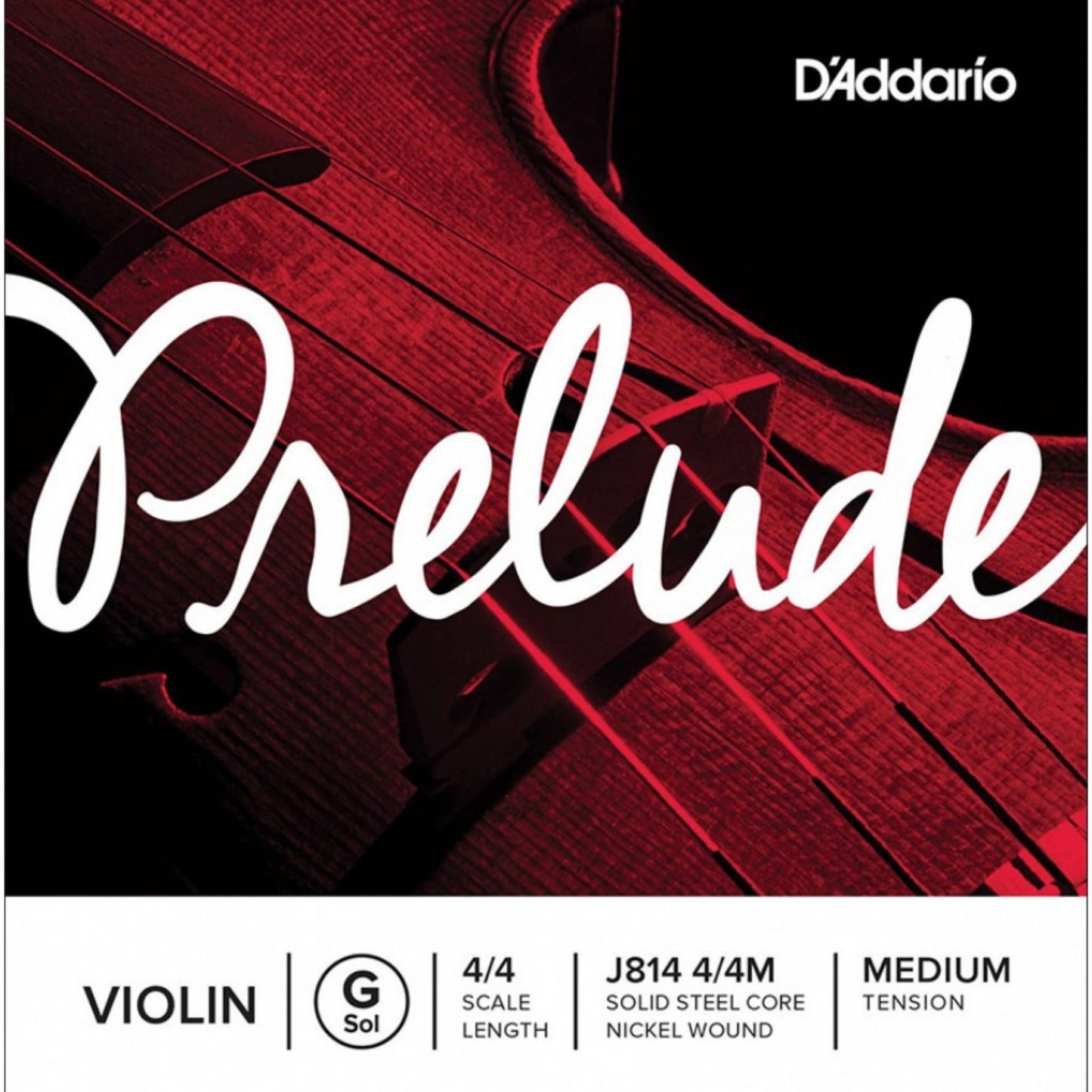 D'Addario J814 Prelude 4/4 Tek Keman Teli (Sol)