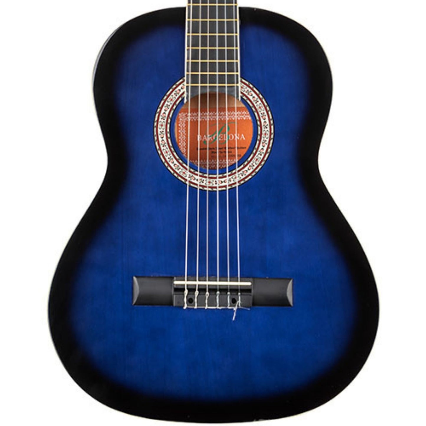 Barcelona LC 3600 BB Mavi Siyah 3/4 Klasik Gitar