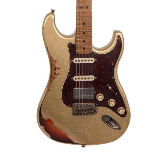 LsL Instruments Saticoy Classic S Gold Sparkle Elektro Gitar
