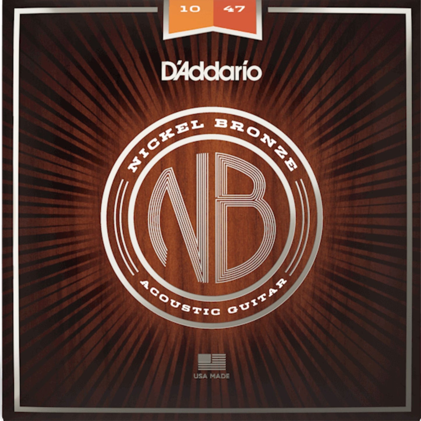 D'Addario NB1047 Nickel Bronze Akustik Gitar Teli - Extra Light (10-47)