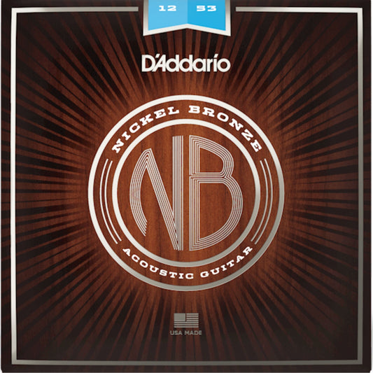 D'Addario NB1253 Nickel Bronze Akustik Gitar Teli - Light (12-53)