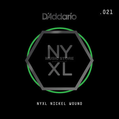 D'Addario NYNW021 NYXL Nickel Wound Elektro ve Akustik Gitar Tek Tel (21)