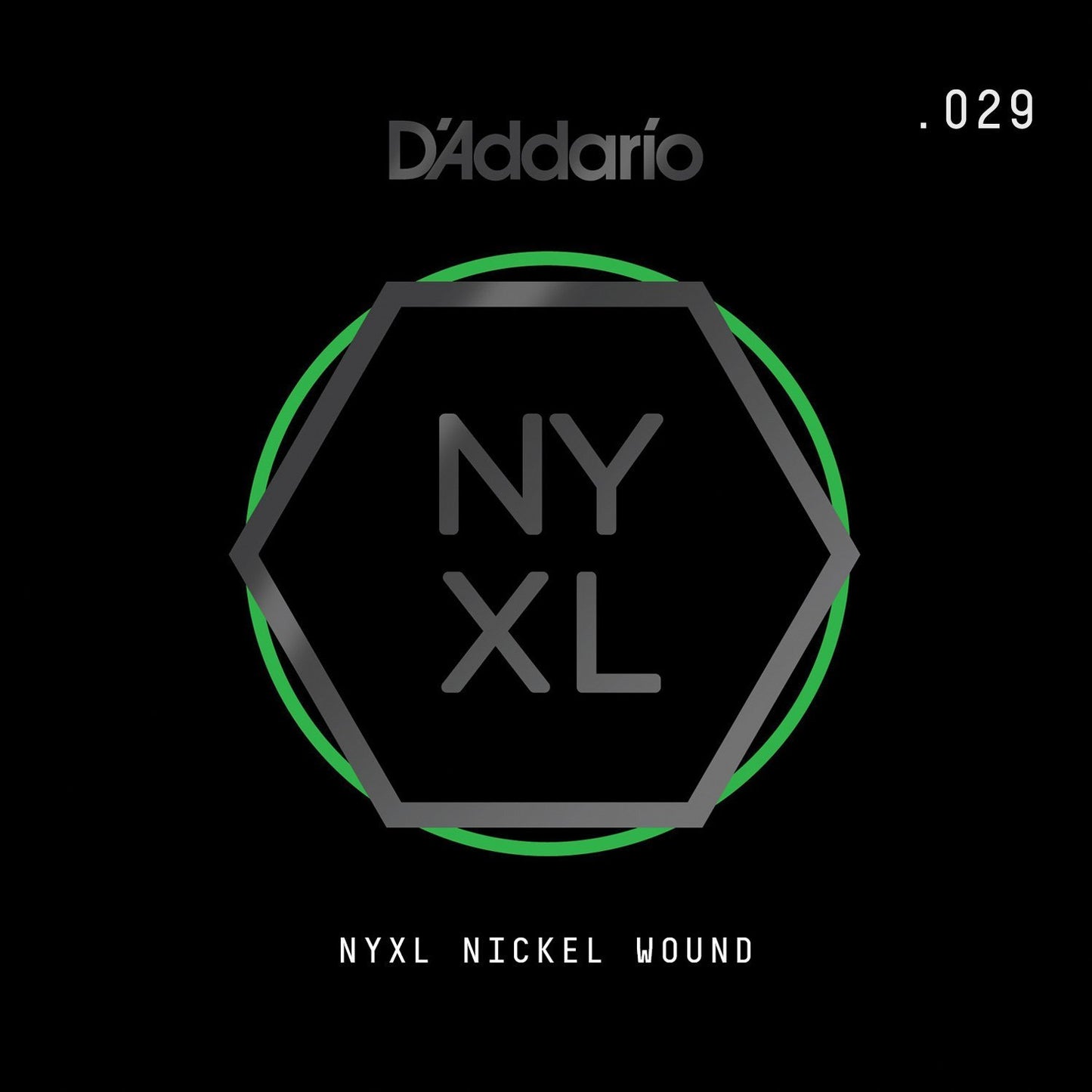 D'Addario NYNW029 NYXL Nickel Wound Elektro ve Akustik Gitar Tek Tel (29)