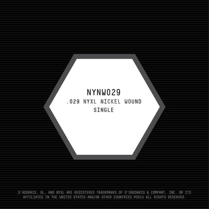 D'Addario NYNW029 NYXL Nickel Wound Elektro ve Akustik Gitar Tek Tel (29)