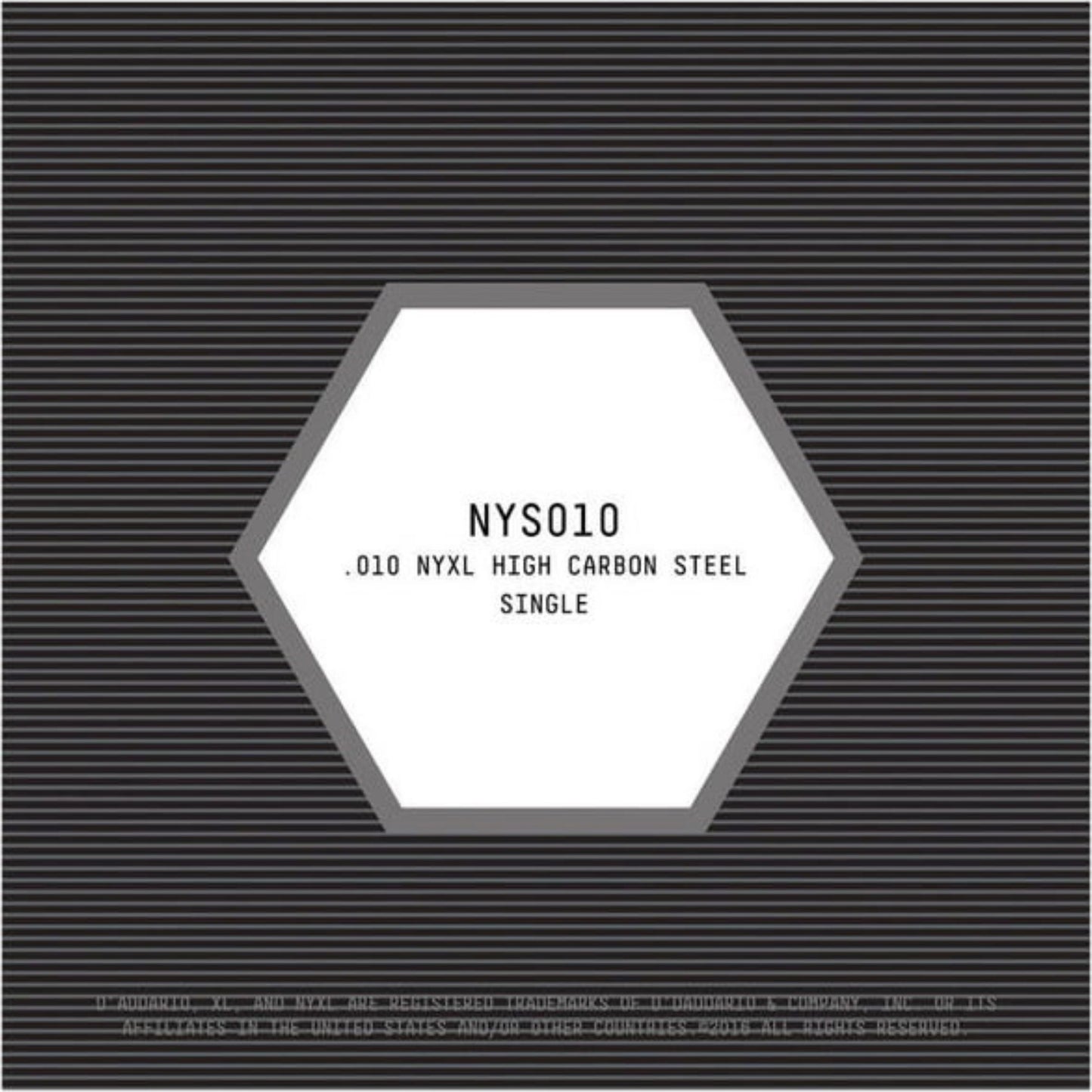 D'Addario NYS010 High Carbon Steel Single Elektro ve Akustik Gitar Tek Tel (10)