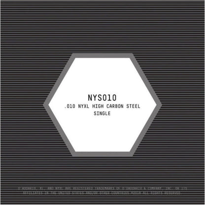 D'Addario NYS010 High Carbon Steel Single Elektro ve Akustik Gitar Tek Tel (10)