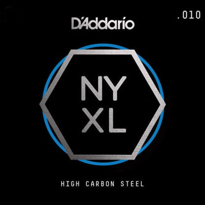 D'Addario NYS010 High Carbon Steel Single Elektro ve Akustik Gitar Tek Tel (10)