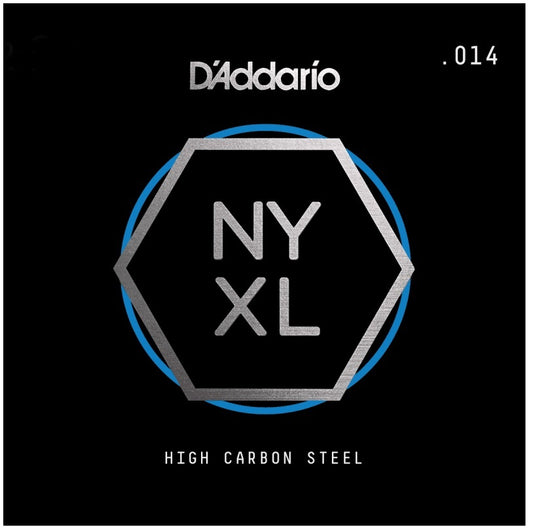 D'Addario NYS014 High Carbon Steel Single Elektro ve Akustik Gitar Tek Tel (14)