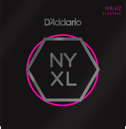 D'Addario NYXL0942 NYXL Nickel Elektro Gitar Teli - Super Light (9-42)