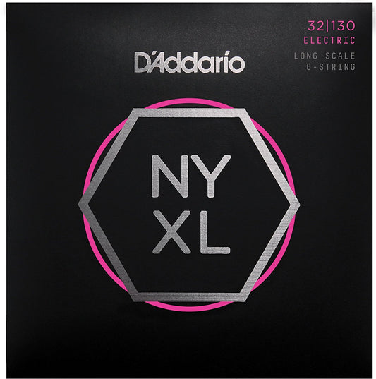 D'Addario NYXL32130 NYXL Nickel 6 Telli Bas Gi̇tar Teli - Regular Light (32-130)