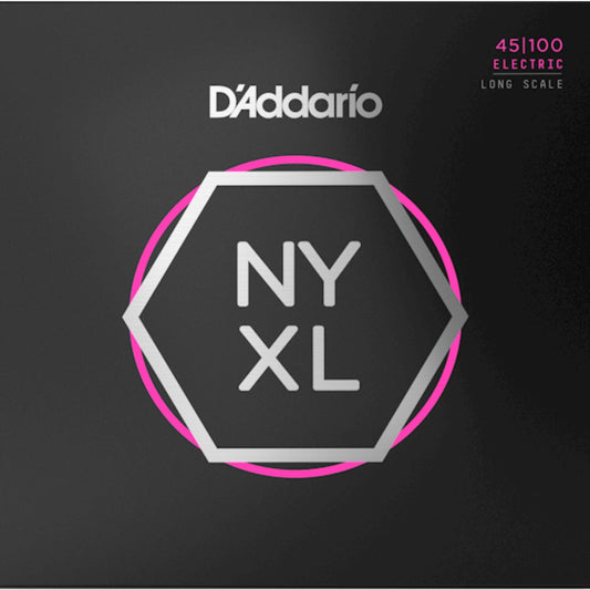 D'Addario NYXL45100 NYXL Nickel 4 Telli Bas Gi̇tar Teli - Regular Light (45-100)