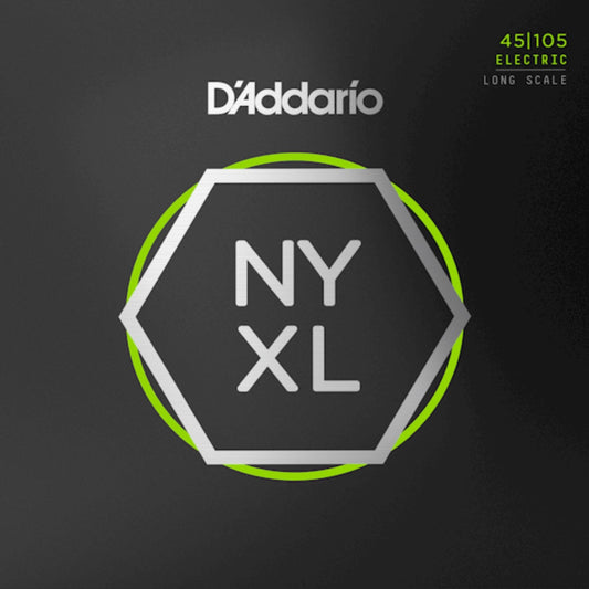 D'Addario NYXL45105 NYXL Nickel 4 Telli Bas Gi̇tar Teli - Light/Medium (45-105)