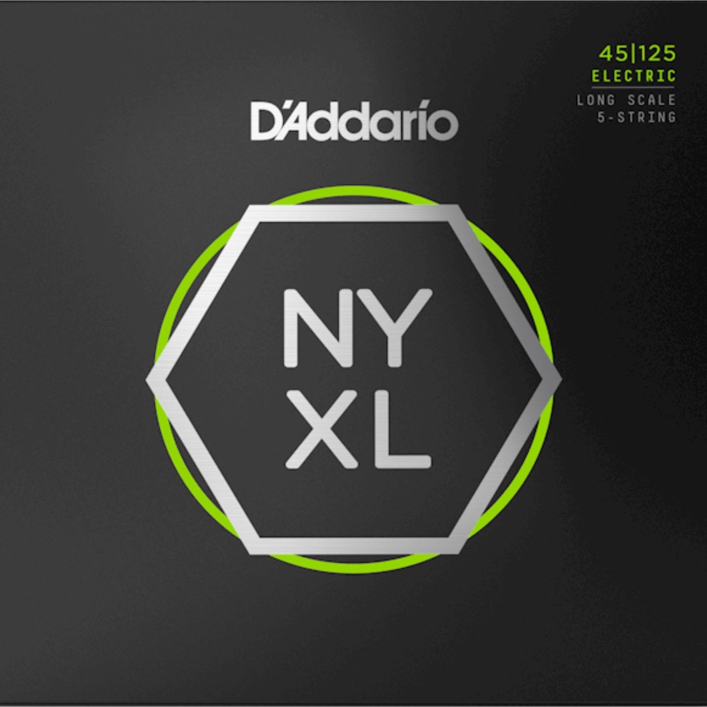 D'Addario NYXL45125 NYXL Nickel 5 Telli Bas Gi̇tar Teli - Light/Medium (45-125)