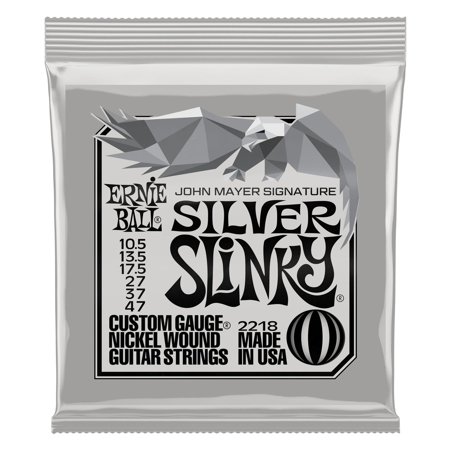 Ernie Ball 2218 John Mayer Signature Silver Slinky Elektro Gitar Teli (10.5-47)