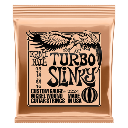 Ernie Ball 2224 Turbo Slinky Nickel Elektro Gitar Teli (9.5-46)