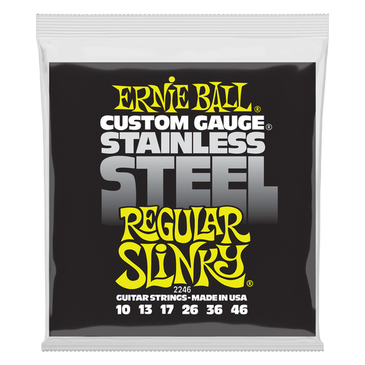 Ernie Ball 2246 Regular Slinky Stainless Steel Elektro Gitar Teli (10-46)
