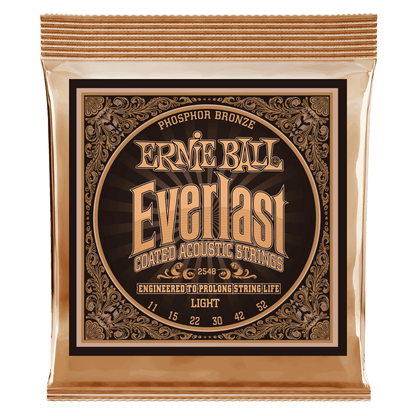 Ernie Ball 2548 Everlast Phosphor Bronze Light Akustik Gitar Teli (11-52)