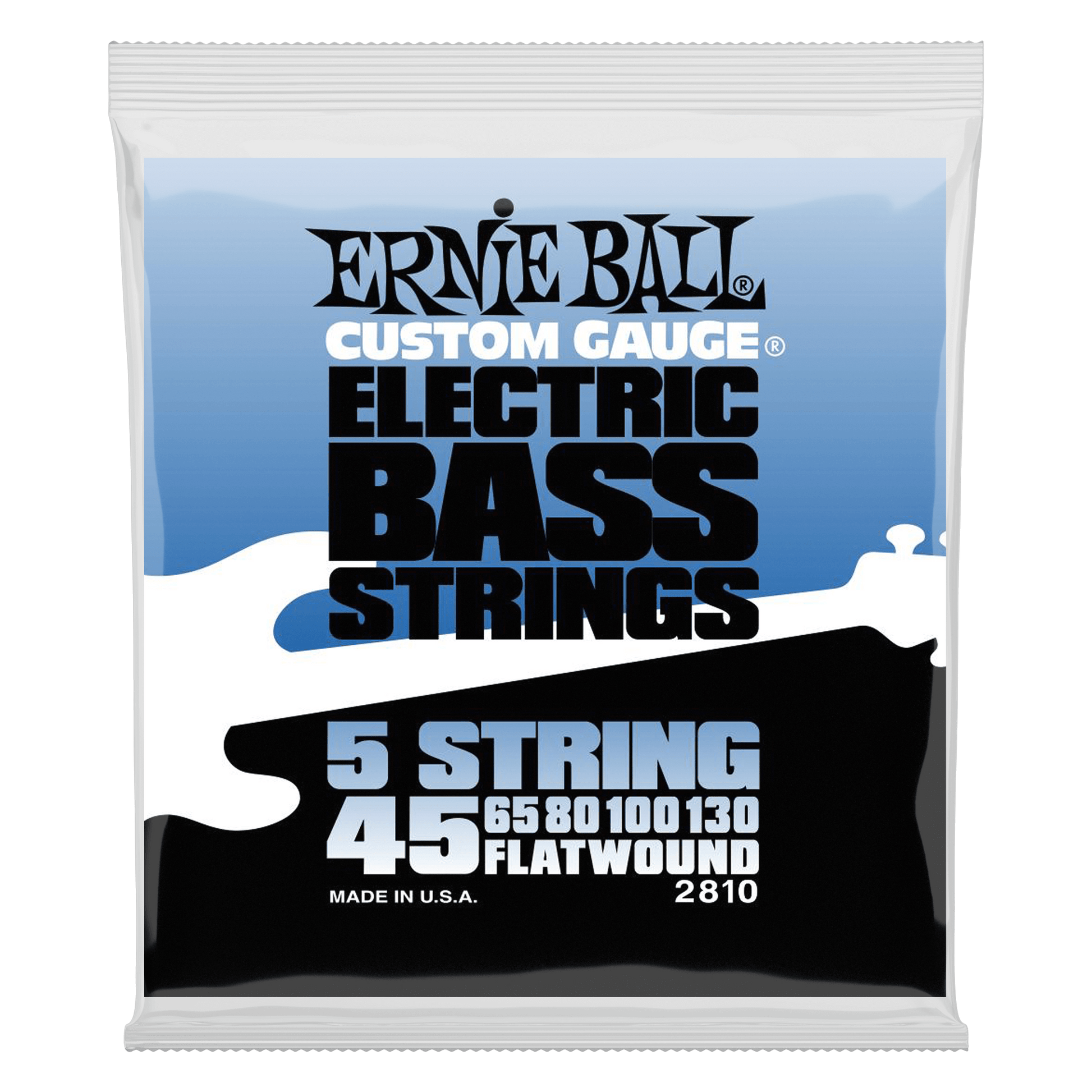Ernie Ball 2810 Flatwound 5 String Bas Gitar Teli 45 130