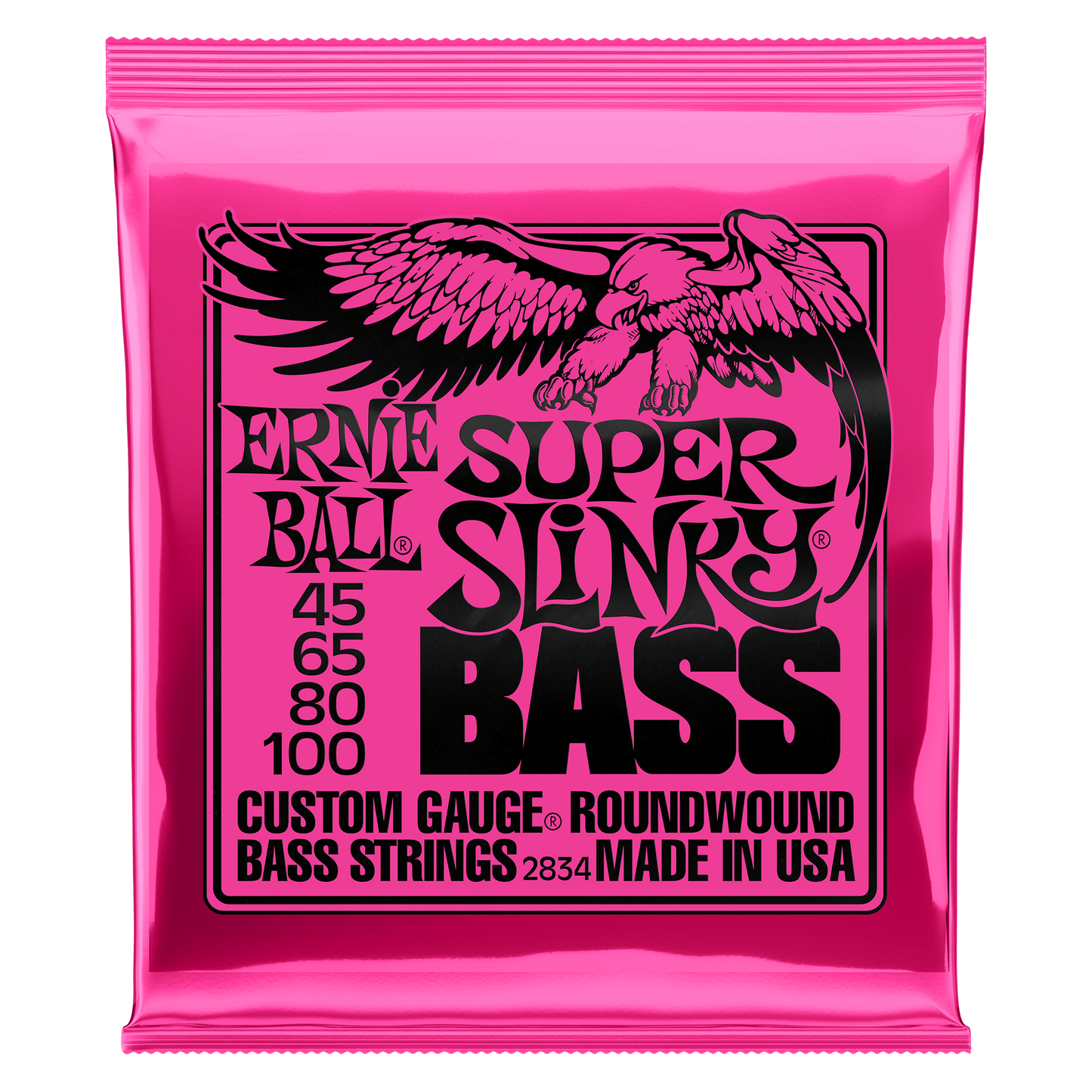 Ernie Ball 2834 Super Slinky Round Wound Bas Gitar Teli (45-100)