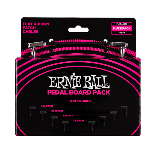 Ernie Ball Flat Ribbon Patch Kablosu Çoklu Pedalboard Paketi