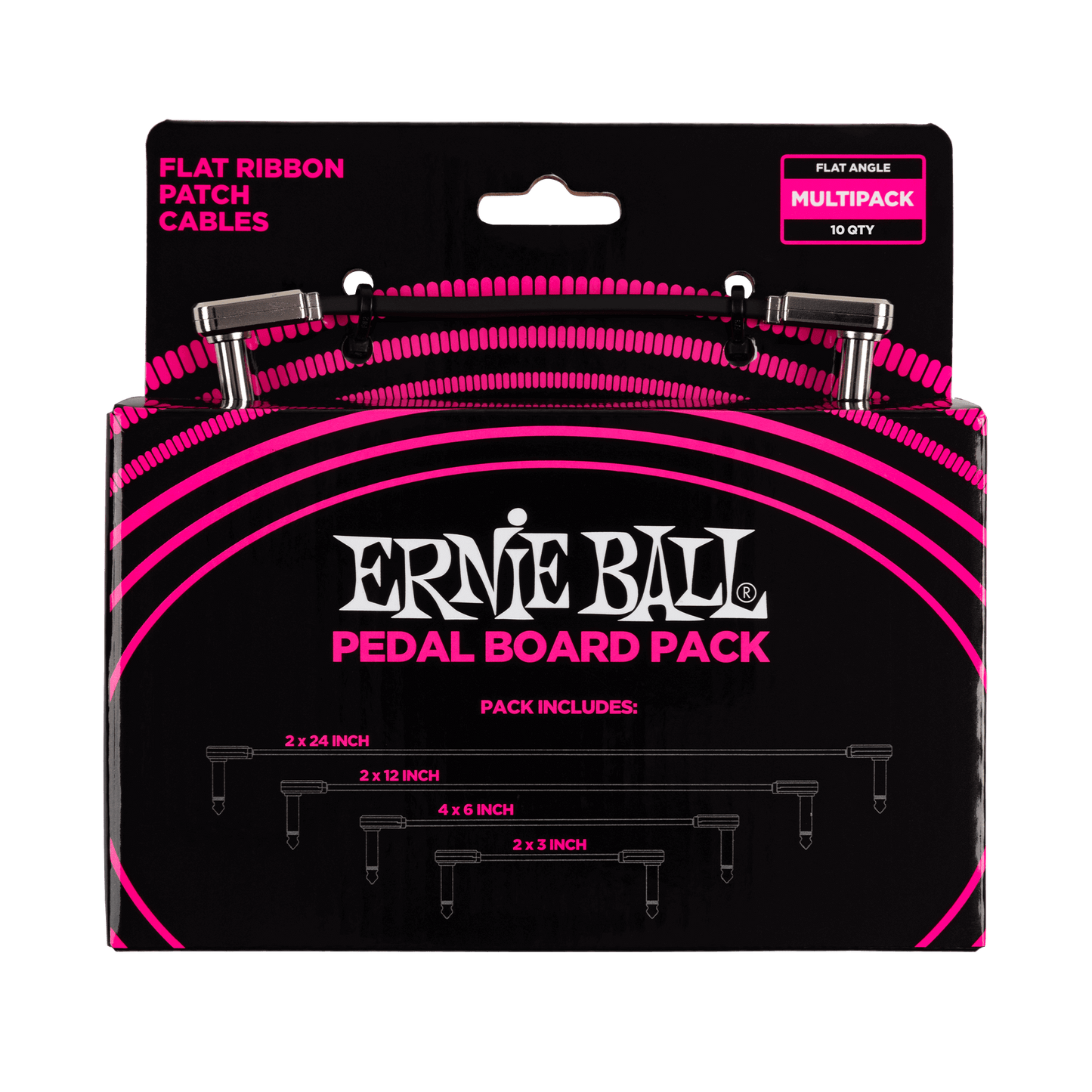 Ernie Ball Flat Ribbon Patch Kablosu Çoklu Pedalboard Paketi