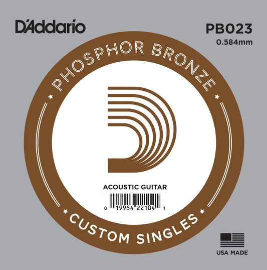 D'Addario Phosphor Bronze Akustik Gitar Tek Tel (23)