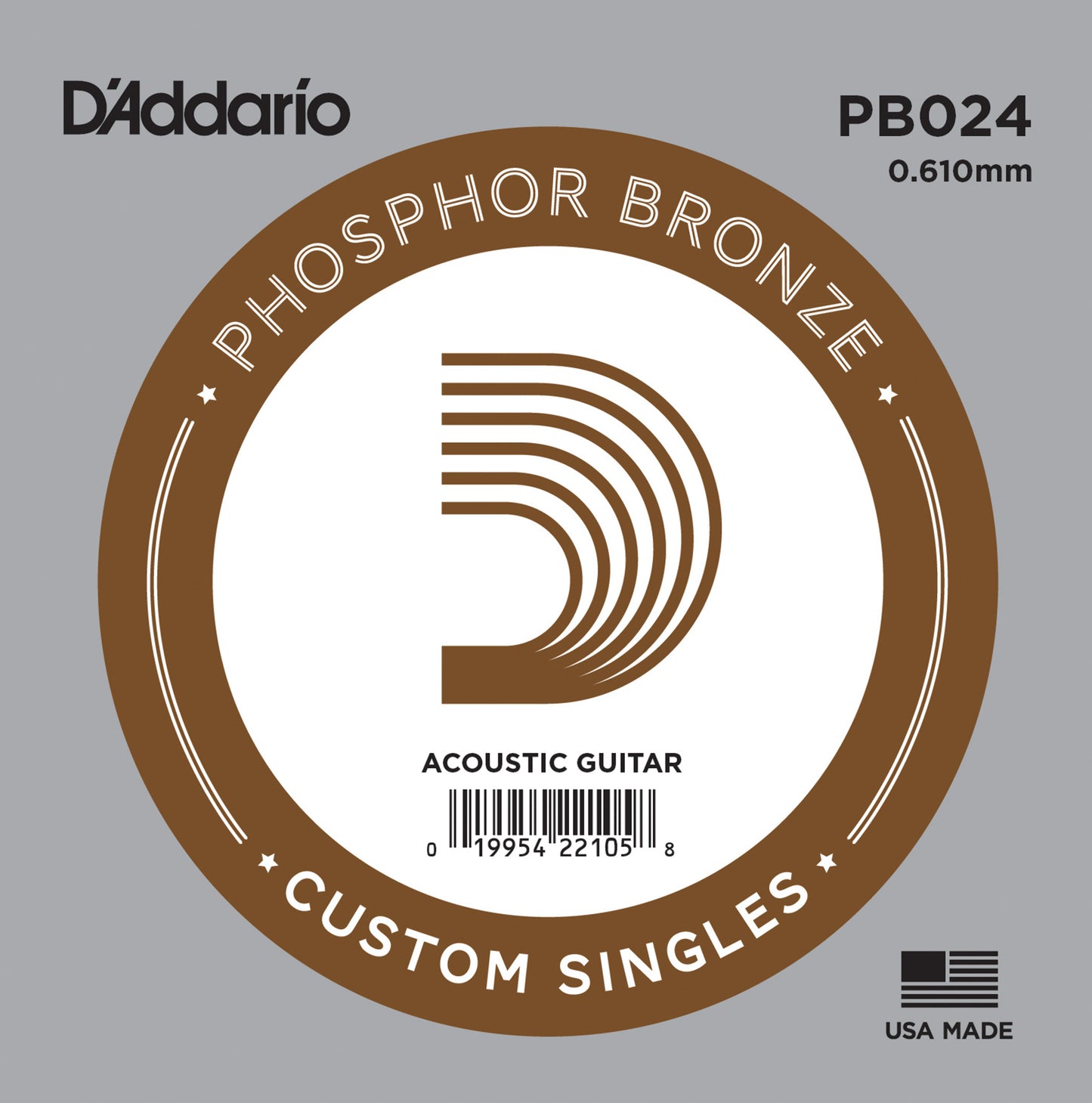 D'Addario Phosphor Bronze Akustik Gitar Tek Tel (24)