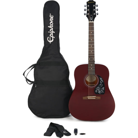 Epiphone Starling Akustik Gitar Seti - Wine Red