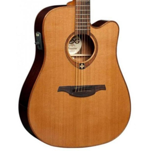 LAG T100DCE Dreadnought Cutaway Elektro Akustik Gitar