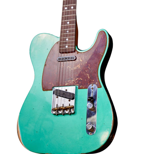 Fender Custom Shop 1964 Telecaster Relic Faded Aged British Racing Green Elektro Gitar