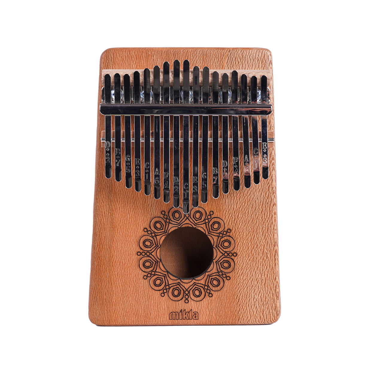 Mikla E-2 17 Tuş Masif Çınar Kalimba