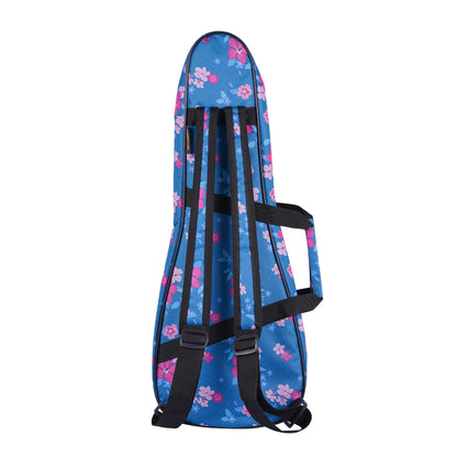 Wagon 04 Serisi Concert Ukulele Çantası - Hibiskus Mavi