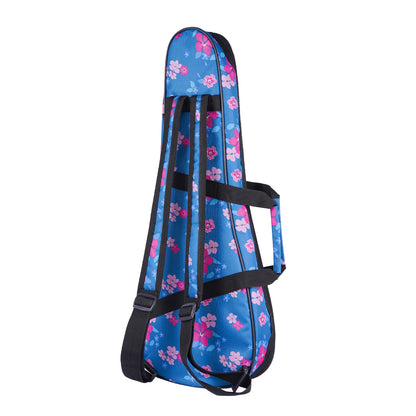 Wagon 04 Serisi Concert Ukulele Çantası - Hibiskus Mavi