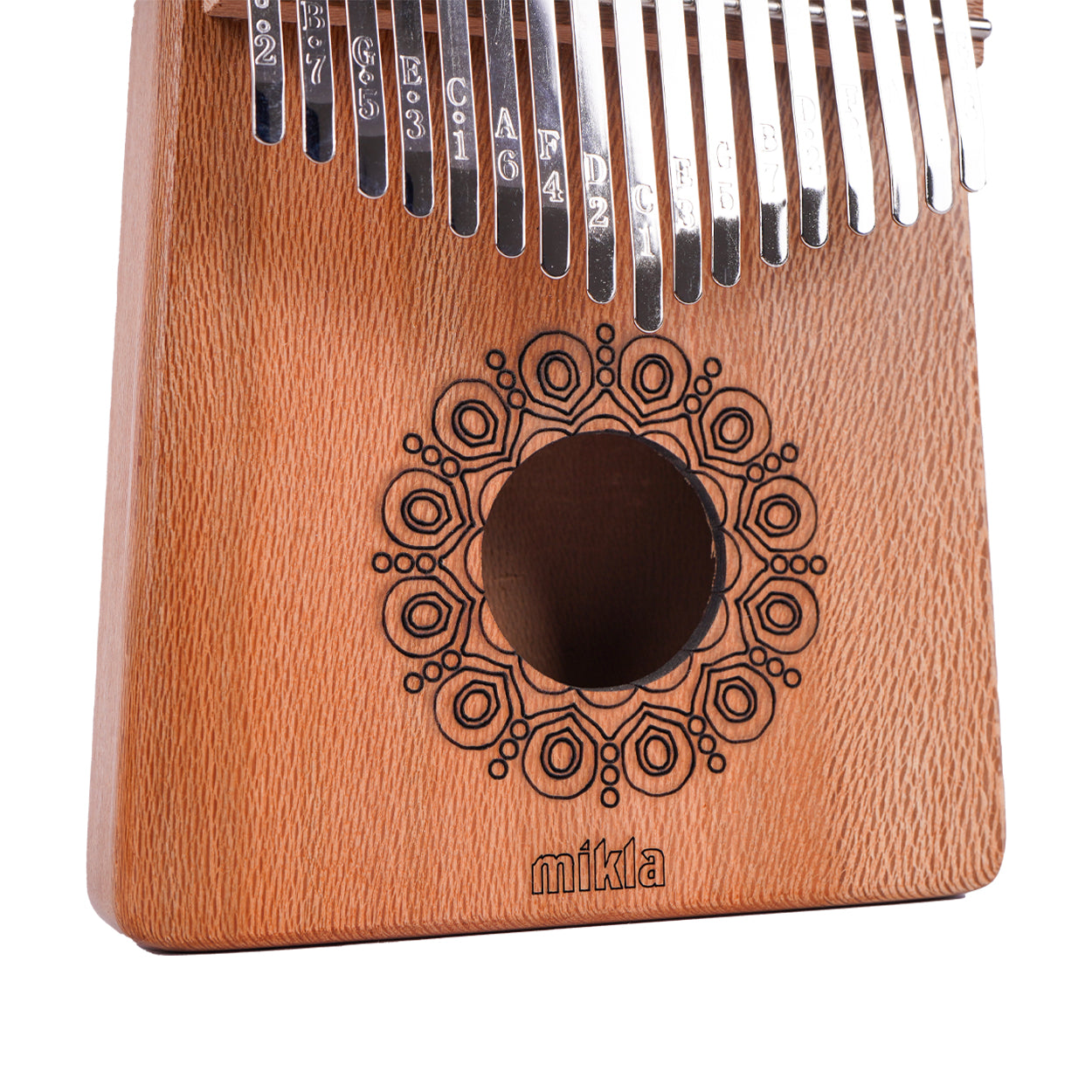 Mikla E-2 17 Tuş Masif Çınar Kalimba