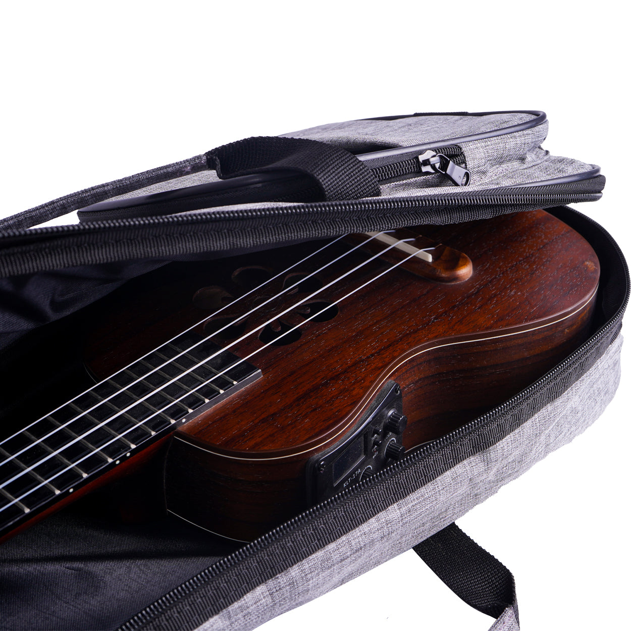 Wagon 04 Serisi Soprano Ukulele Çantası - Gri