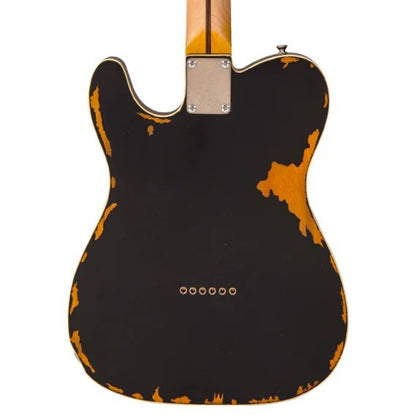 Vintage V62 ICON Elektro Gitar - Distressed Black