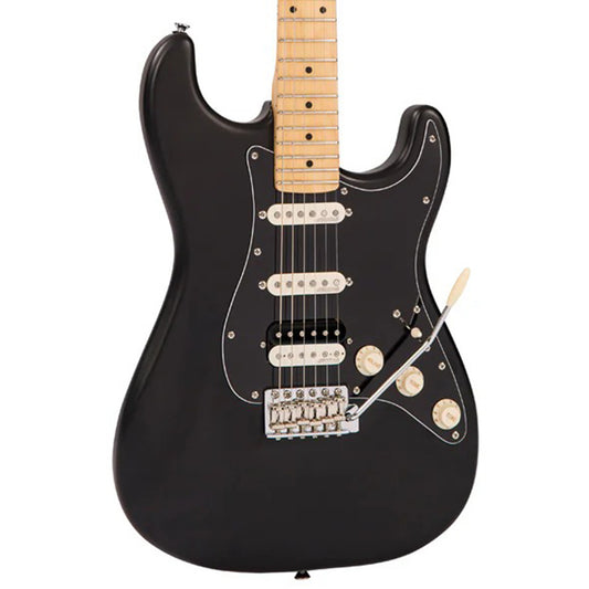 Vintage V6H Reissued Elektro Gitar - Boulevard Black