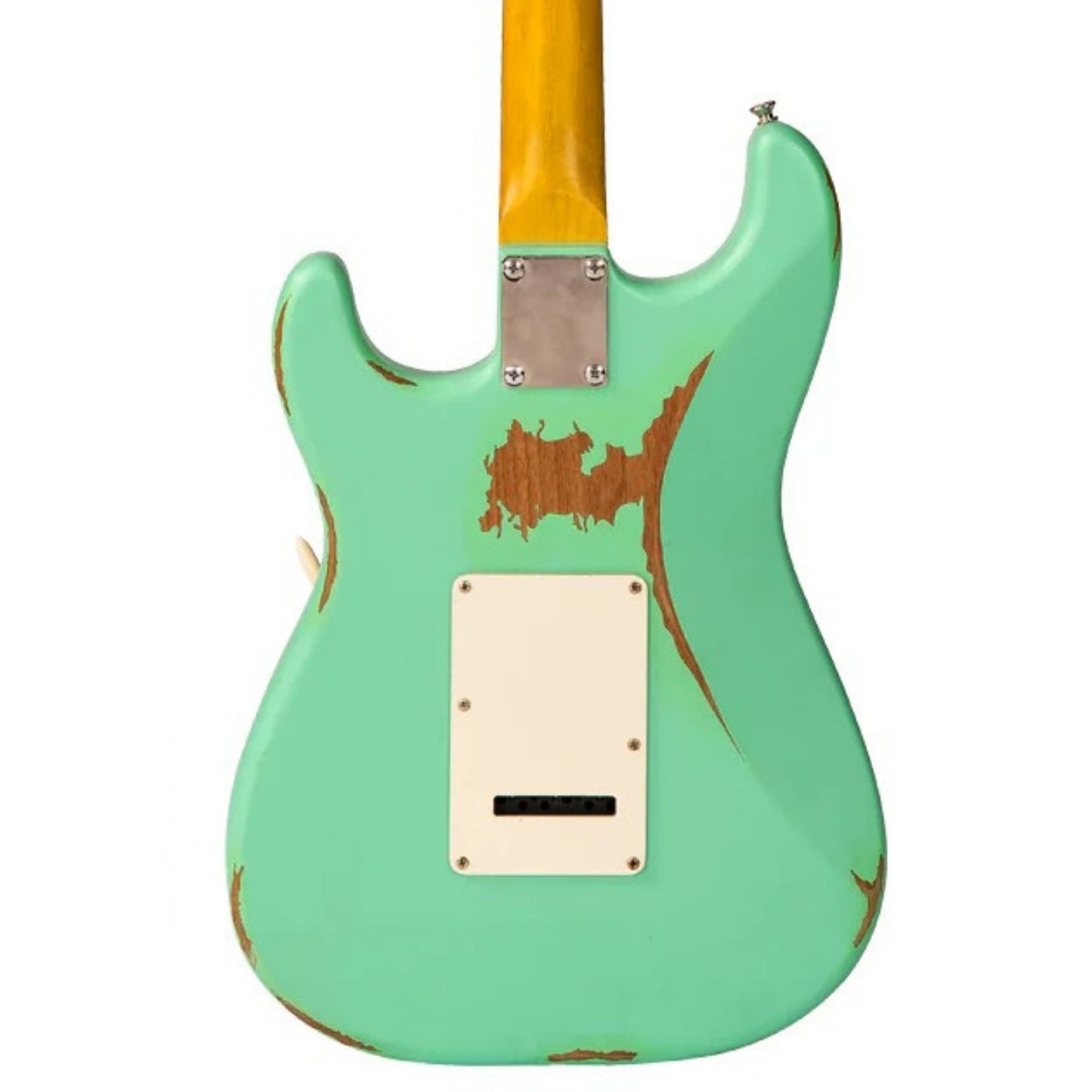 Vintage V6 ICON Elektro Gitar - Distressed Ventura Green