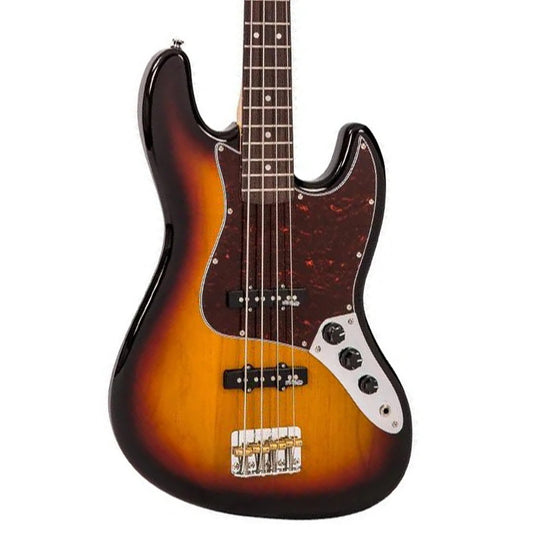 Vintage VJ74 Reissued 4 Telli Bas Gitar - Sunset Sunburst