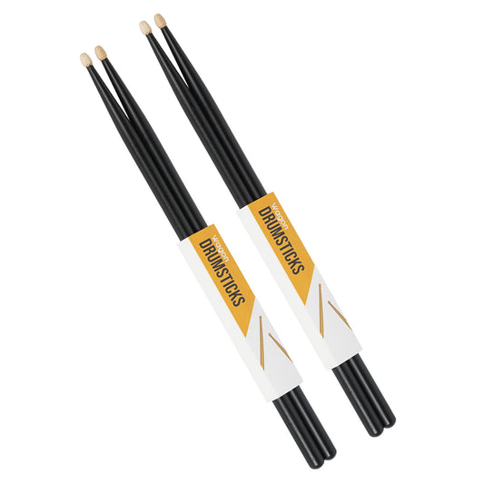Wagon Drumsticks Hickory 5A Baget - Siyah (2 Çift)