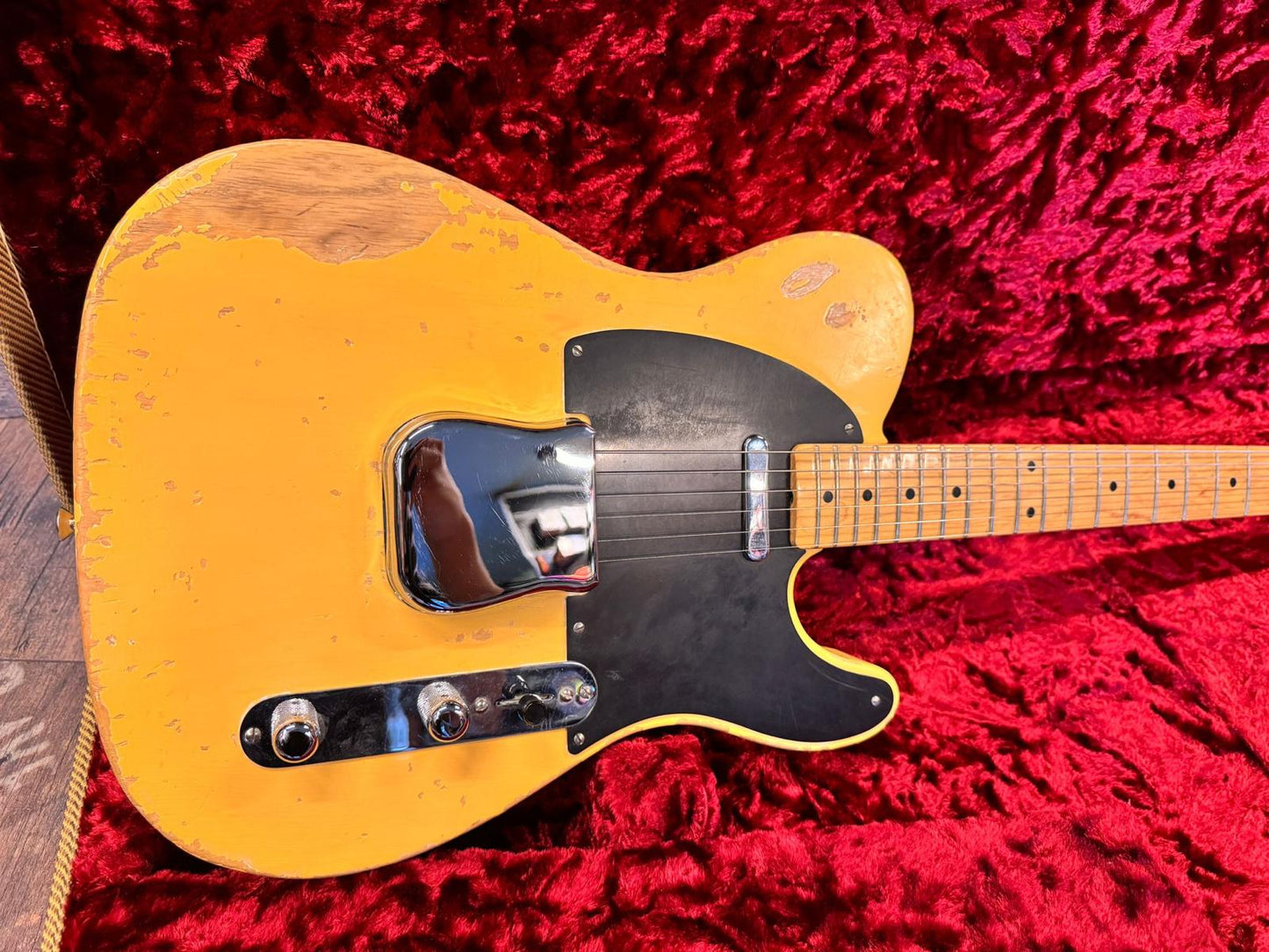 Fender American Vintage '52 Reissue Telecaster Elektro Gitar - Butterscotch Blonde (2.El)