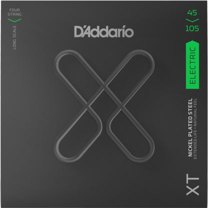 D'Addario XTB45105 XT Nickel Plated Steel 4 Telli Bas Gitar Teli - Regular Light/Medium (45-105)