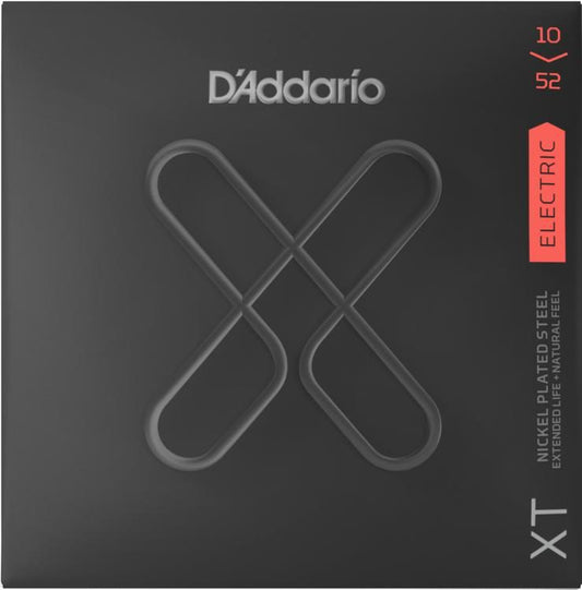 D'Addario XTE1052 XT Nickel Plated Steel Elektro Gitar Teli - Light/Heavy (10-52)