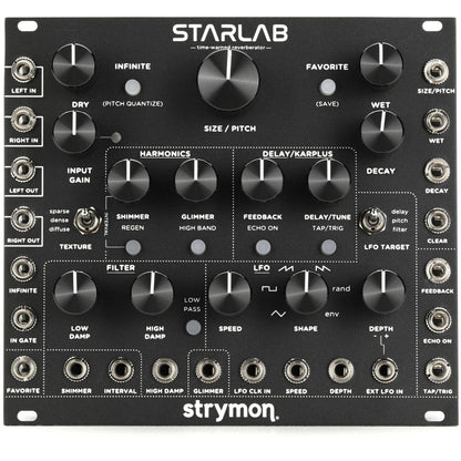 Strymon StarLab Eurorack Time-Warped Reverberator Module - Black