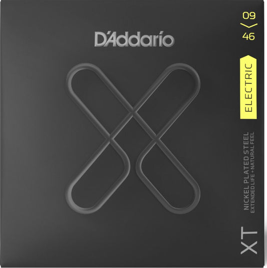 D'Addario XTE0946 XT Nickel Plated Steel Elektro Gitar Teli - Super Light/Regular (9-46)