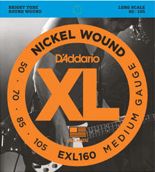 D'Addario EXL160 XL Nickel 4 Telli Bas Gitar Teli - Medium (50-105)