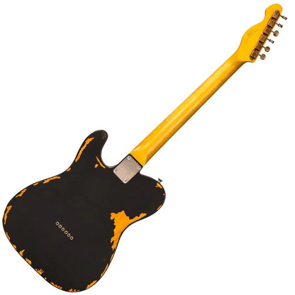 Vintage V62 ICON Elektro Gitar - Distressed Black