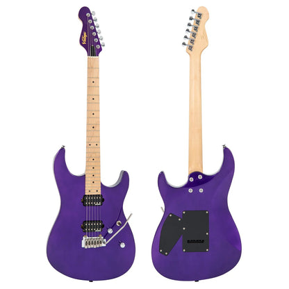 Vintage V6M24 Reissued Elektro Gitar - Pasadena Purple