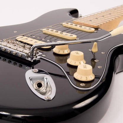 Vintage V6H Reissued Elektro Gitar - Boulevard Black